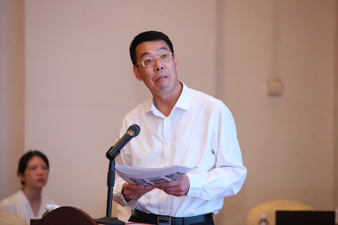 08 中国建设银行战略与政策协调部副总经理蒋清海发表主旨演讲.JPG