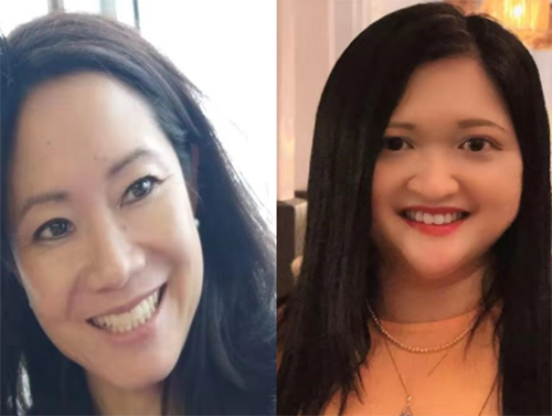4.渣打银行总行营销总监和政府事务负责人Julianne Lee（左）介绍渣打银行总行有关工作情况；渣打银行金融犯罪和合规管理咨询业务主管Yong Yong Wee（右）授课.png